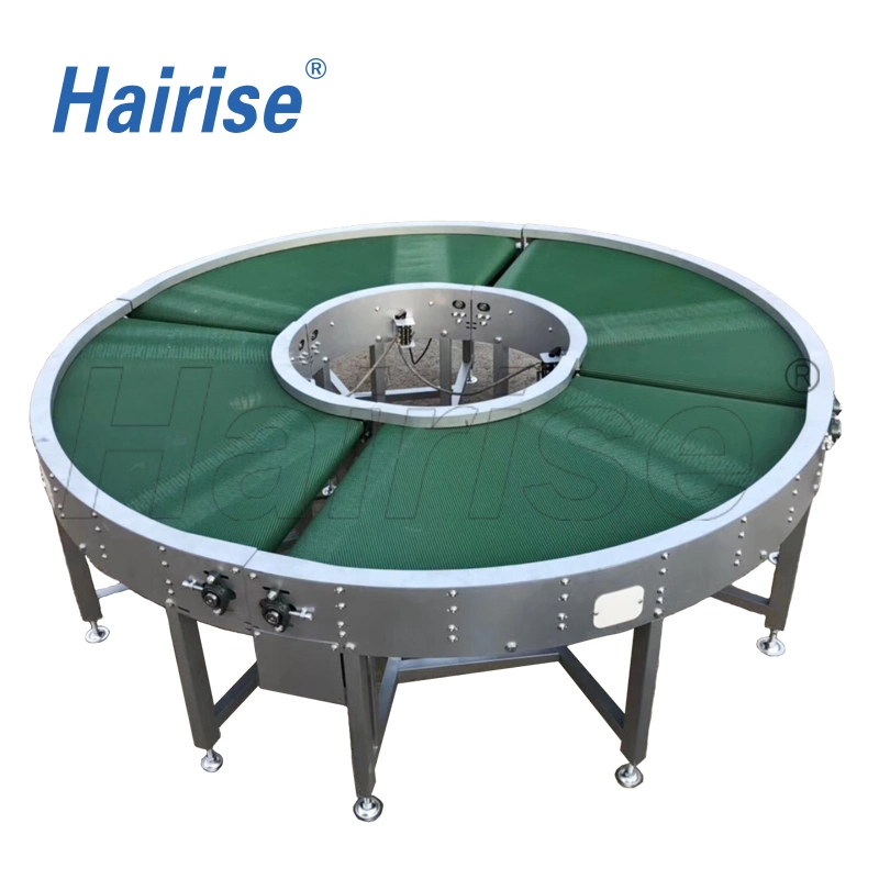 Hairise Best Price Comfortable China High Quality PVC Belt Turning Conveyor System Wtih ISO&amp; CE &FDA Certificate