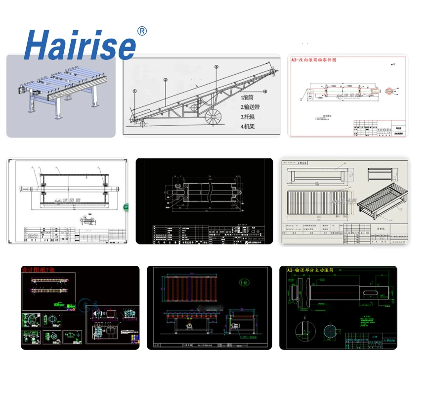 Hairise Automatic Flexible Chain Spiral Conveyor System Wtih ISO&amp; CE &FDA Certificate