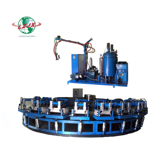 PU Turntable Automatic Production Line for Memory Foam Seat Cushions of Chair and Sofa